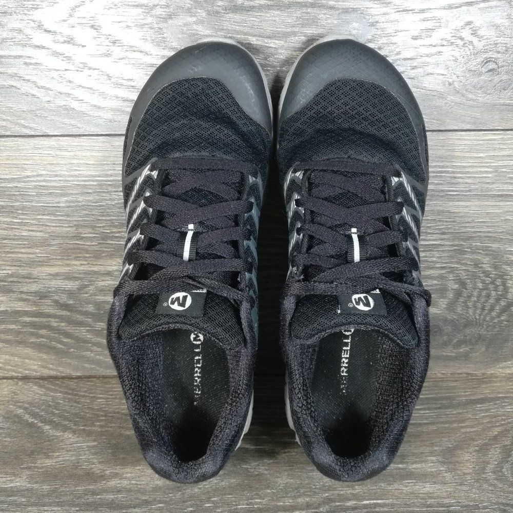 Merrell Bare Access Ultra Black Silver Running Shoes (J559582) Women's 8.5 - Picture 5 of 8